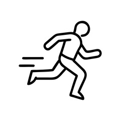 running flat vector