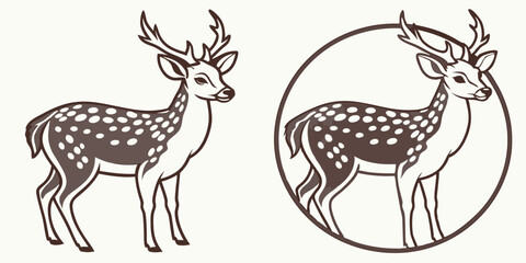 Vector Deer Illustrations: Colorful Designs of Stag, Fawn, and Wildlife Art