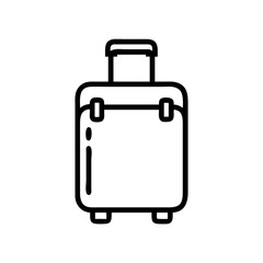 suitcase flat vector
