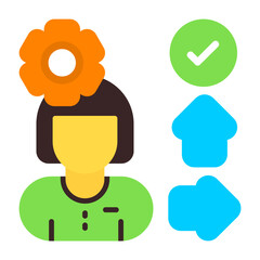 Customer Journey Mapping Flat Icon