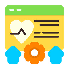 Website Health Flat Icon