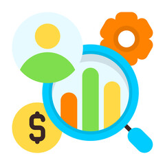 Market Research Flat Icon