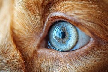Captivating Canine Gaze: A Close-Up of a Dog's Eye