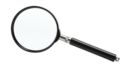 Isolated Classic Magnifying Glass for Investigation