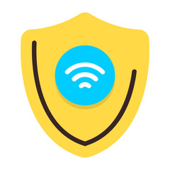Smart Security System Flat Icon