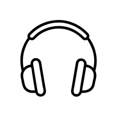 headphones flat vector