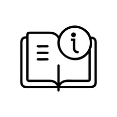information-manual flat vector