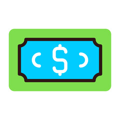 Dollar Bill Flat Icon