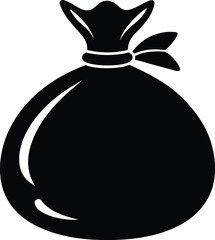 Money Bag Silhouette Vector & Finance Icon, Bag Design