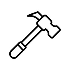 hammer flat vector