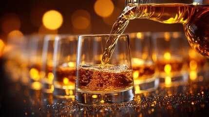 Whiskey Pour: Golden Hour Delight