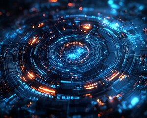 Obraz premium Cybersecurity in cloud computing