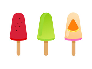 ice cream isolated on white background