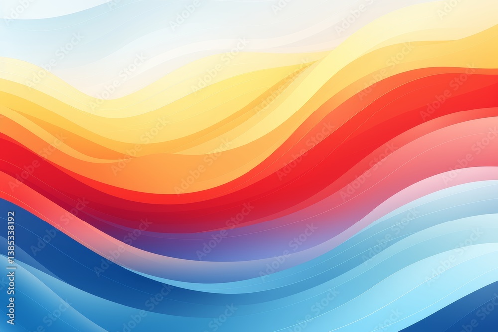 Poster exploring the basics of abstract backgrounds in visual design and their impact on aesthetics