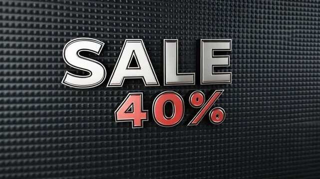 Attention shoppers, a significant discount of 40 percent is available on selected merchandise for a limited time. Don't miss out on this opportunity to save big