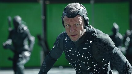 Motion Capture Actor on Set