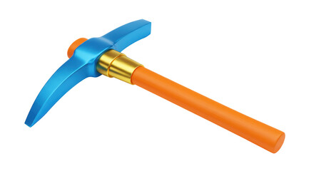 Isolated Blue Pickaxe