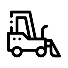 skid steer line icon