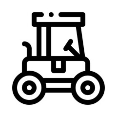 road roller line icon