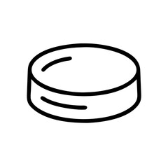 hockey puck flat vector