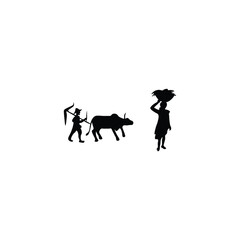 Agriculture silhouette 