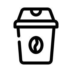 coffee cup line icon