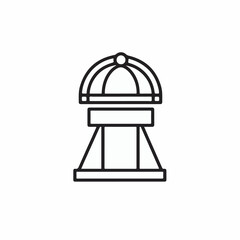 Abstract structure stands design isolated white background decorative object concept