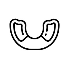 mouthguard flat vector