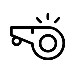 whistle flat vector