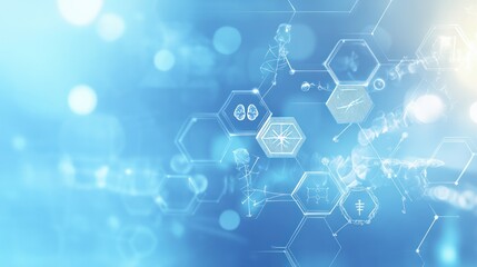 Fototapeta premium Abstract medical technology background (5)