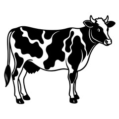 cow cartoon silhouette
