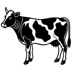 cow cartoon silhouette