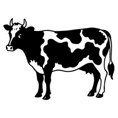 cow cartoon silhouette