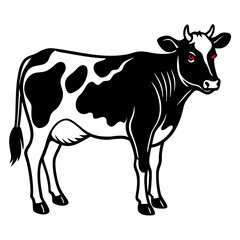 cow cartoon silhouette