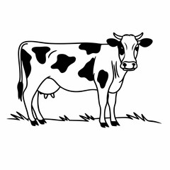 cow cartoon silhouette