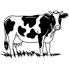 cow cartoon silhouette