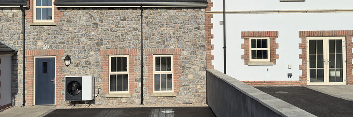 Luxury housing development in rural area of Renfrewshire in Scotland