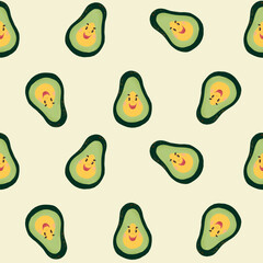 Інтернетvector pattern with avocado on a light background