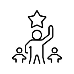 leadership flat vector