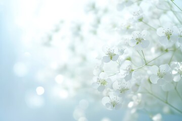 Delicate white blossoms create a beautiful and dreamy floral arrangement