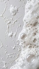 Fototapeta premium Closeup of Cleaning Foam on a Surface