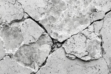 Fototapeta premium Close-up grunge concrete wall grey colour countertop background texture cement stone work, Generative AI