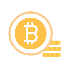  Dynamic Bitcoin Icon Illustration