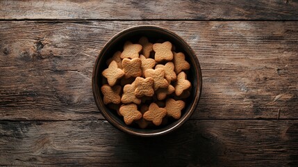 Fototapeta premium a bowl of dog biscuits 