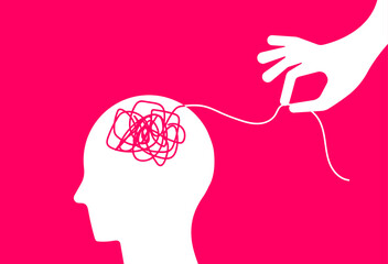 Untangling mental health complexity illustration