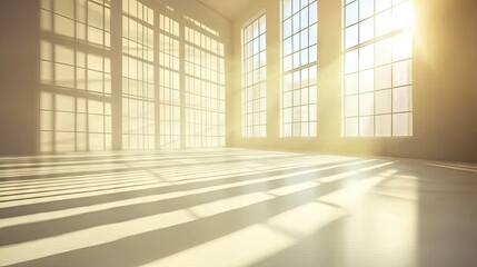 Bright room with neutral blinds lowering sun exposure