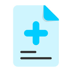 Obraz premium Add Document Flat Icon