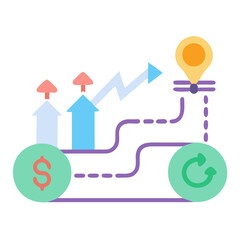 Comprehensive Business Growth Roadmap Icon
