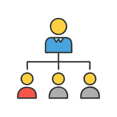  Strategic Business Hierarchy Icon