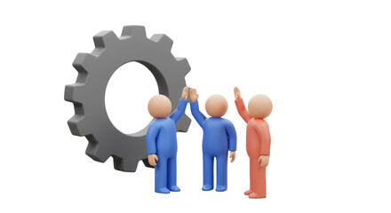 Isolated Teamwork with Gear